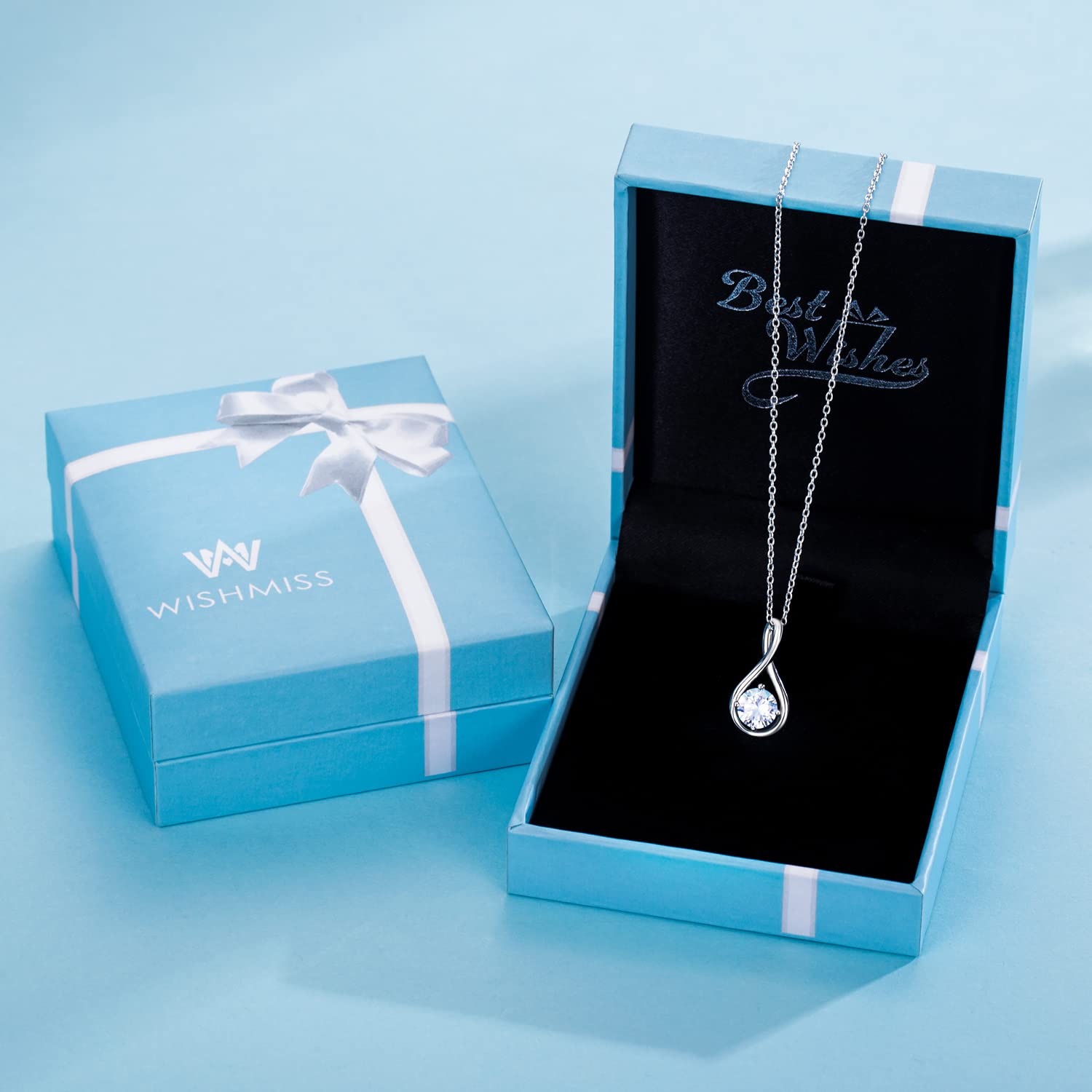 WISHMISS Three Generations Necklace Granddaughter Gifts from Grandma (granddaughter-3)