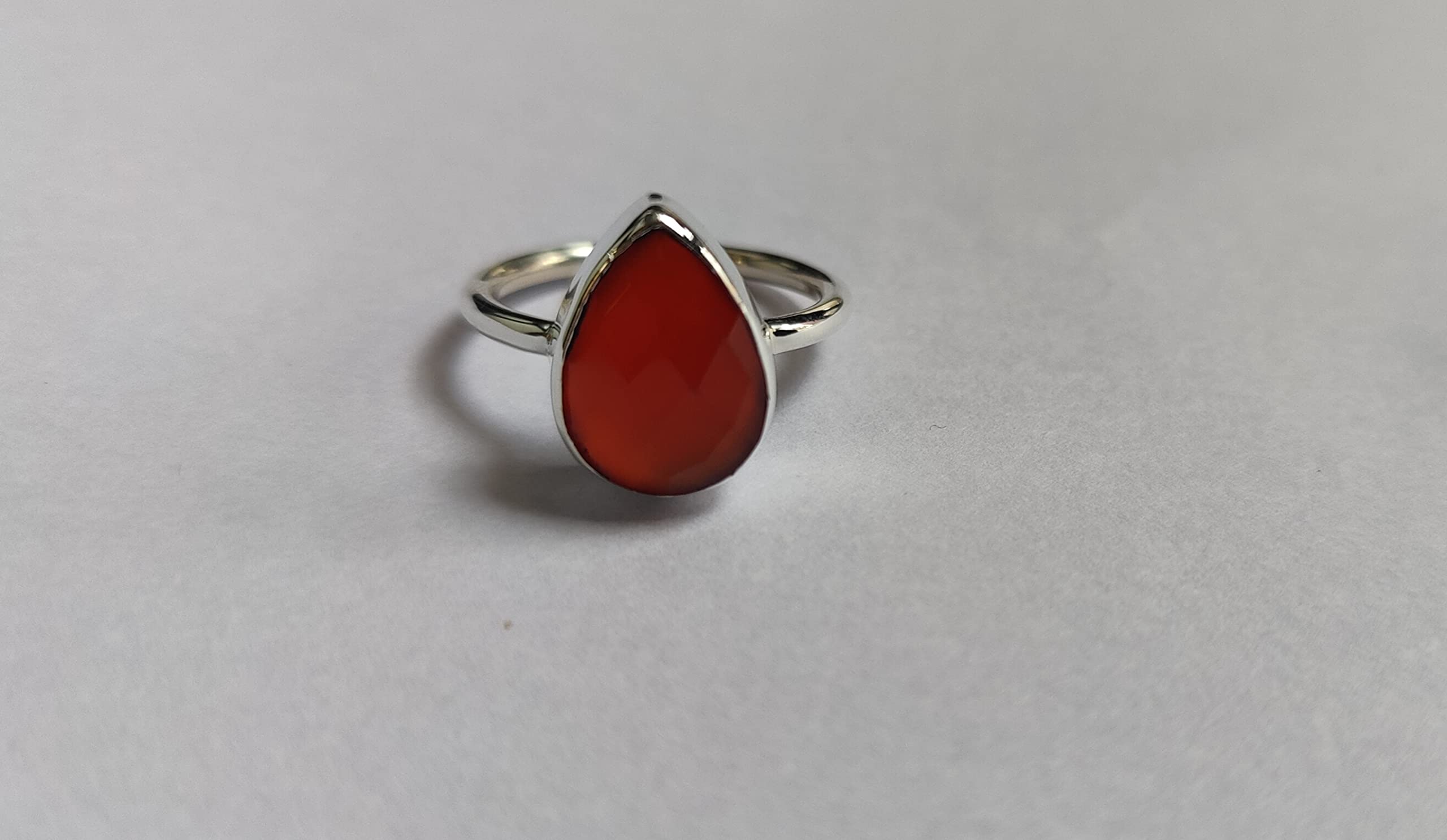 Handmade Jewelry, Carnelian Ring, Ring for Women, 925 Solid Sterling Silver Ring, Boho Ring, Statement Ring, Carnelian Gemstone, Women Ring, Gift for Her (925 Solid Silver, 8.50)