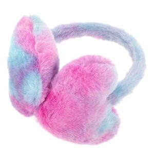 SOIMISS Women Winter Earmuffs Furry Heart Shape Ear Muffs Faux Fur Colourful Ear Covers Warm Ear Warmers for Women Girls Outdoor