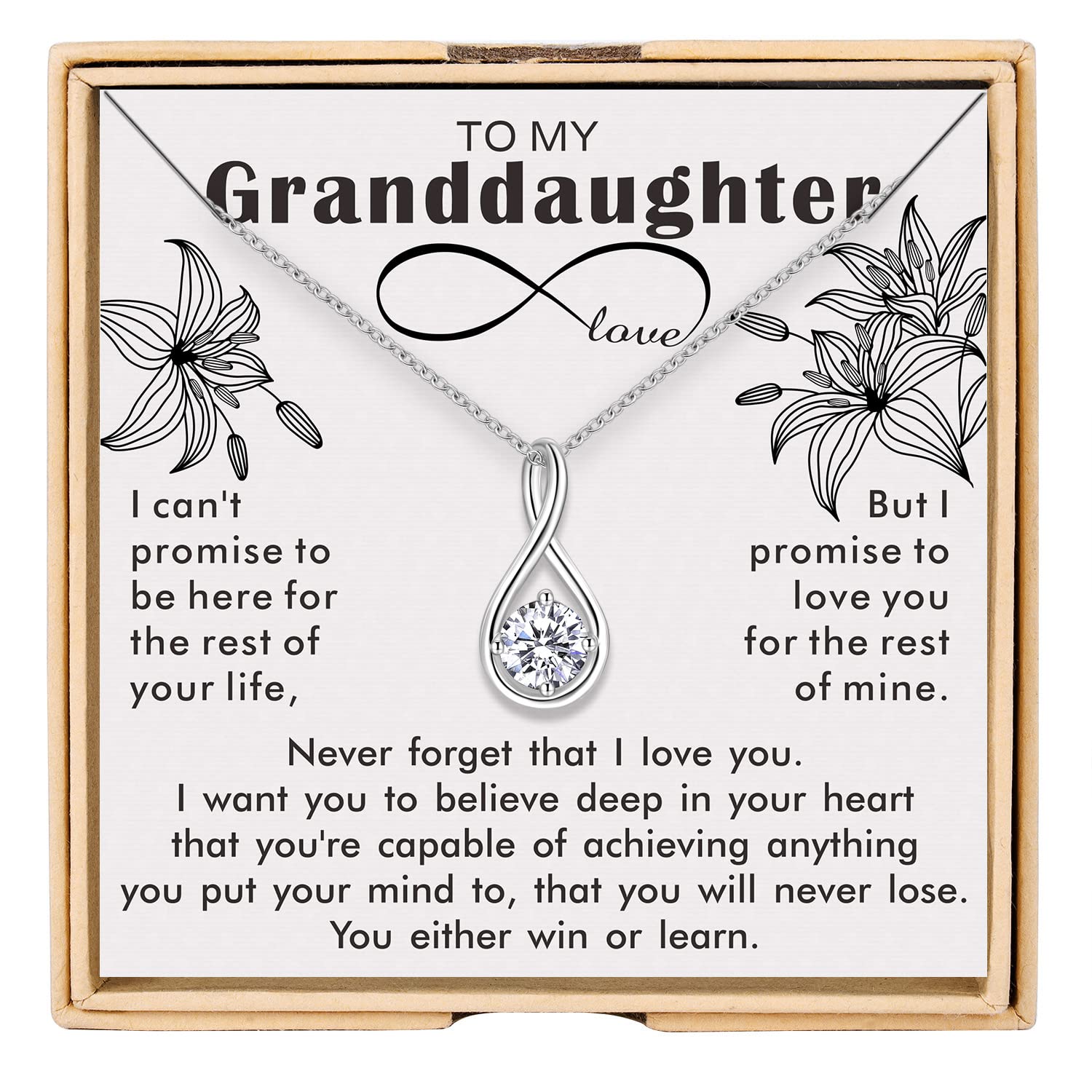 WISHMISS Three Generations Necklace Granddaughter Gifts from Grandma (granddaughter-3)