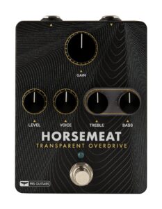 prs guitars horsemeat overdrive pedal, black (108530 001)