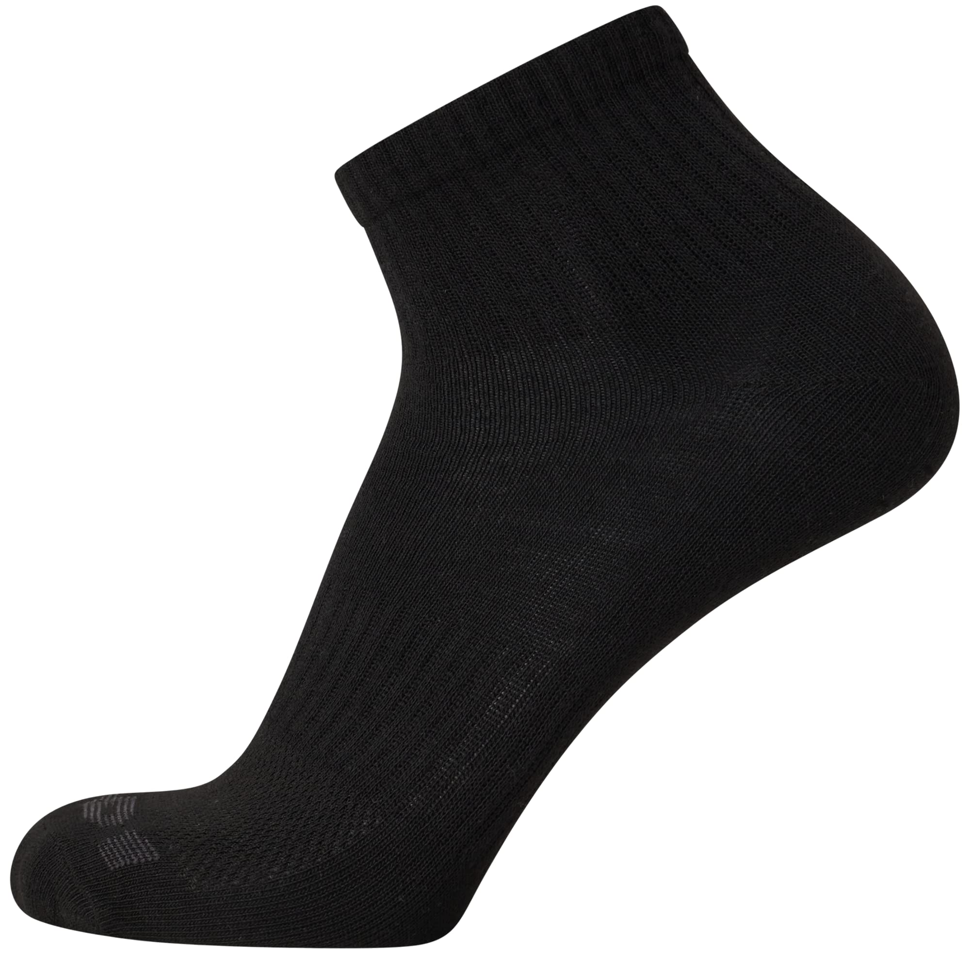 AND1 Men's Socks - PROPLATINUM Lightweight Quarter Cut Socks (24 Pack), Size 6-12.5, Black