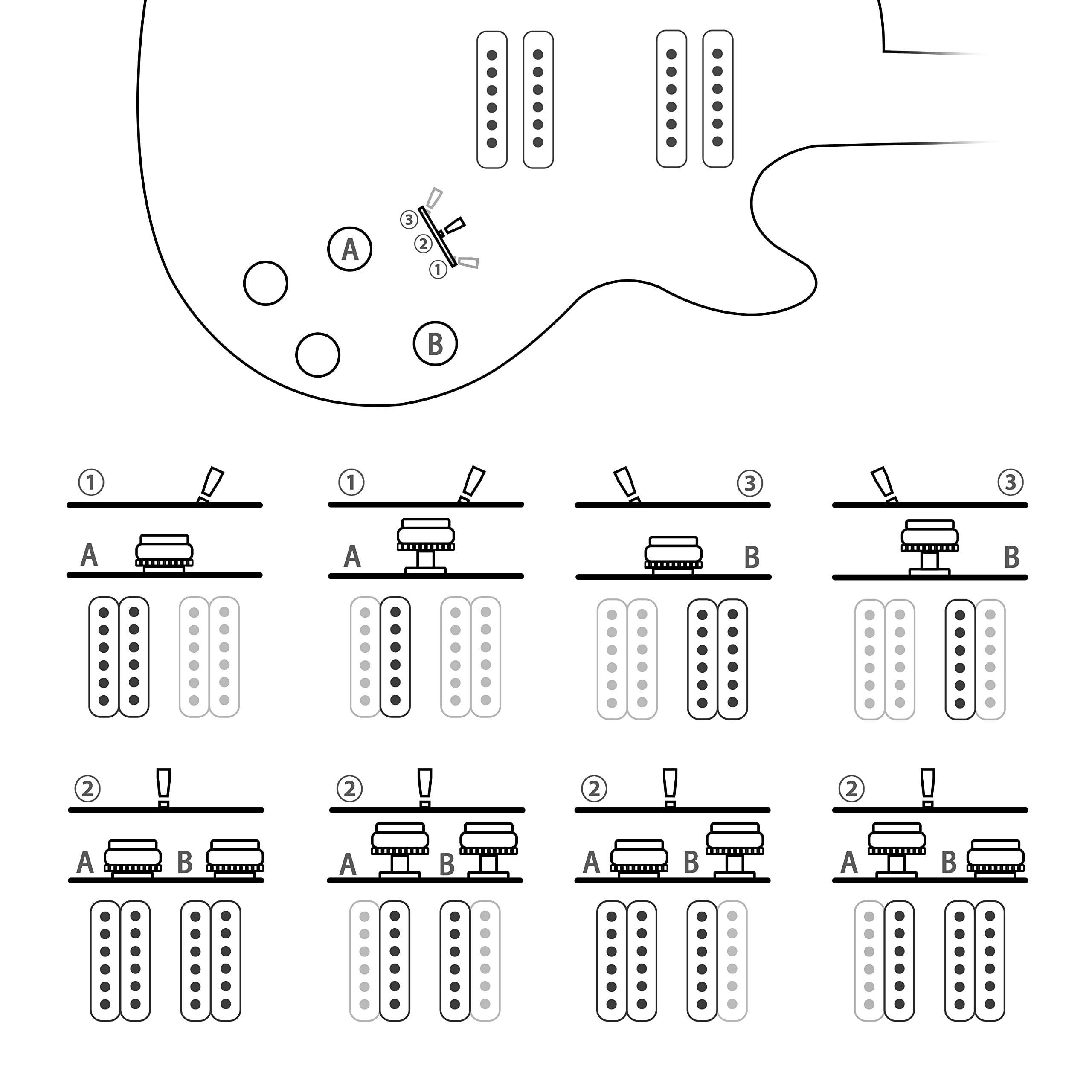 Grote LPF-002 Semi-Hollow Body Electric Guitar Matte Finished with Gigbag (VS)