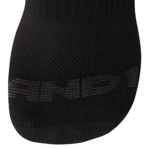 AND1 Men's Socks - PROPLATINUM Lightweight Quarter Cut Socks (24 Pack), Size 6-12.5, Black