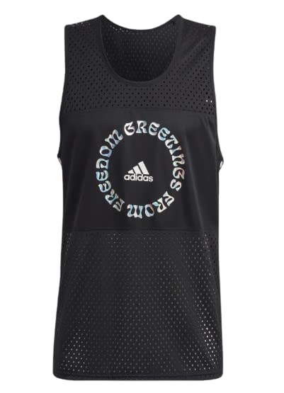 adidas Men's Running Break The NORM Tank TOP Black Size M