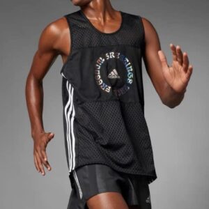 adidas Men's Running Break The NORM Tank TOP Black Size M