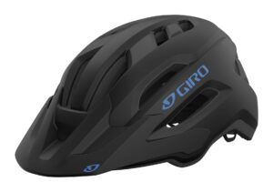 giro fixture ii mips mountain bike helmet for men, women, kids, and adults – matte black/blue logo, universal youth (50-57cm)