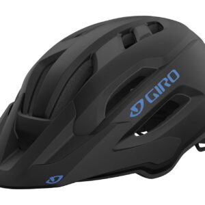 Giro Fixture II MIPS Mountain Bike Helmet for Men, Women, Kids, and Adults – Matte Black/Blue Logo, Universal Youth (50-57cm)