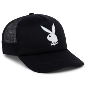 Playboy Black Tux Foam Trucker Adjustable Snapback Hat