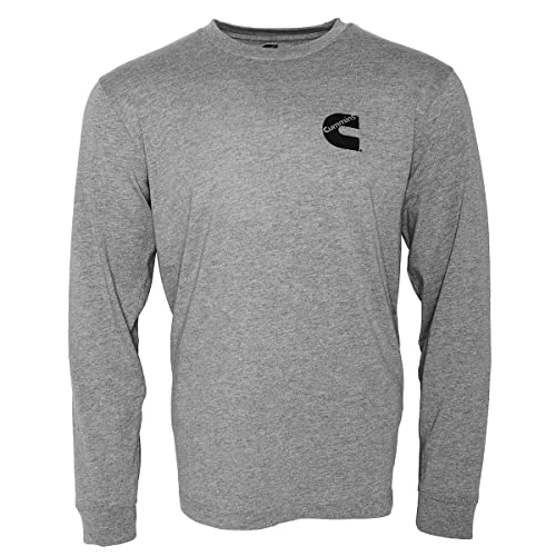 Cummins mens Cummins Long Sleeve T Shirt, Gray, X-Large US