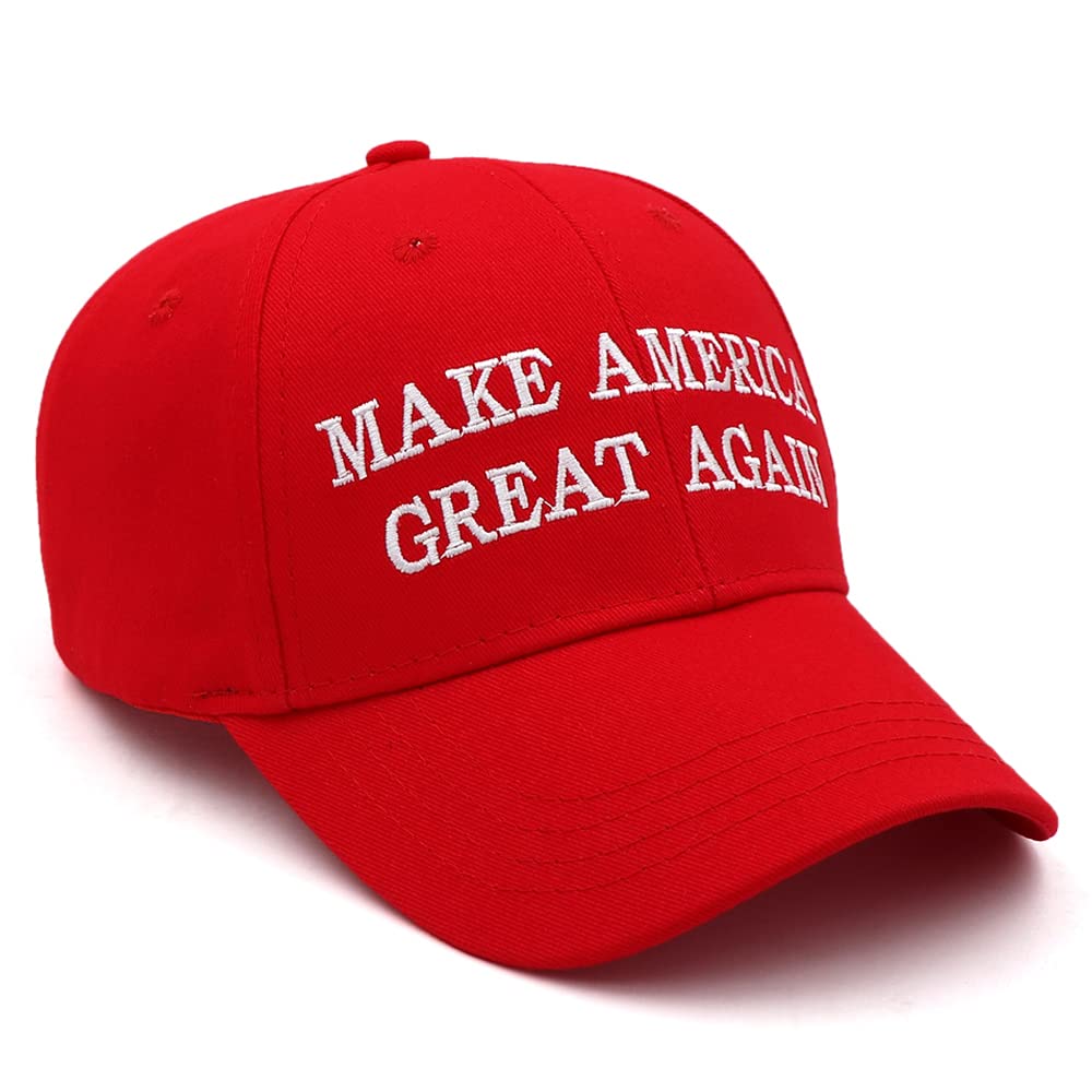 Hiwelove Trump 2024 MAGA Hat, Trump Merchandise Make America Great Again Hat Adult Embroidered MAGA USA Flag Adjustable Baseball Cap