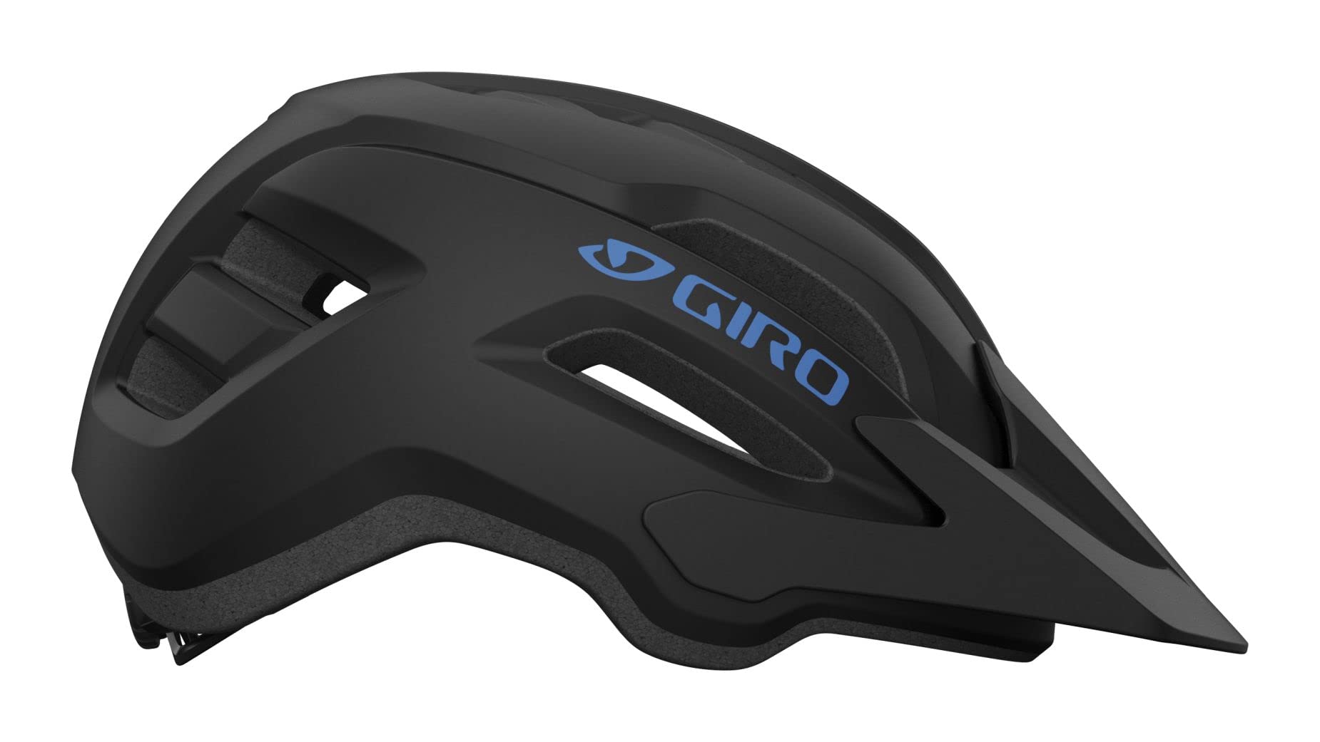 Giro Fixture II MIPS Mountain Bike Helmet for Men, Women, Kids, and Adults – Matte Black/Blue Logo, Universal Youth (50-57cm)