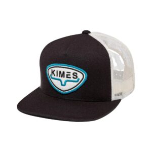 kimes ranch unisex caps conway trucker 5-panel adjustable mesh back snapback hat/black