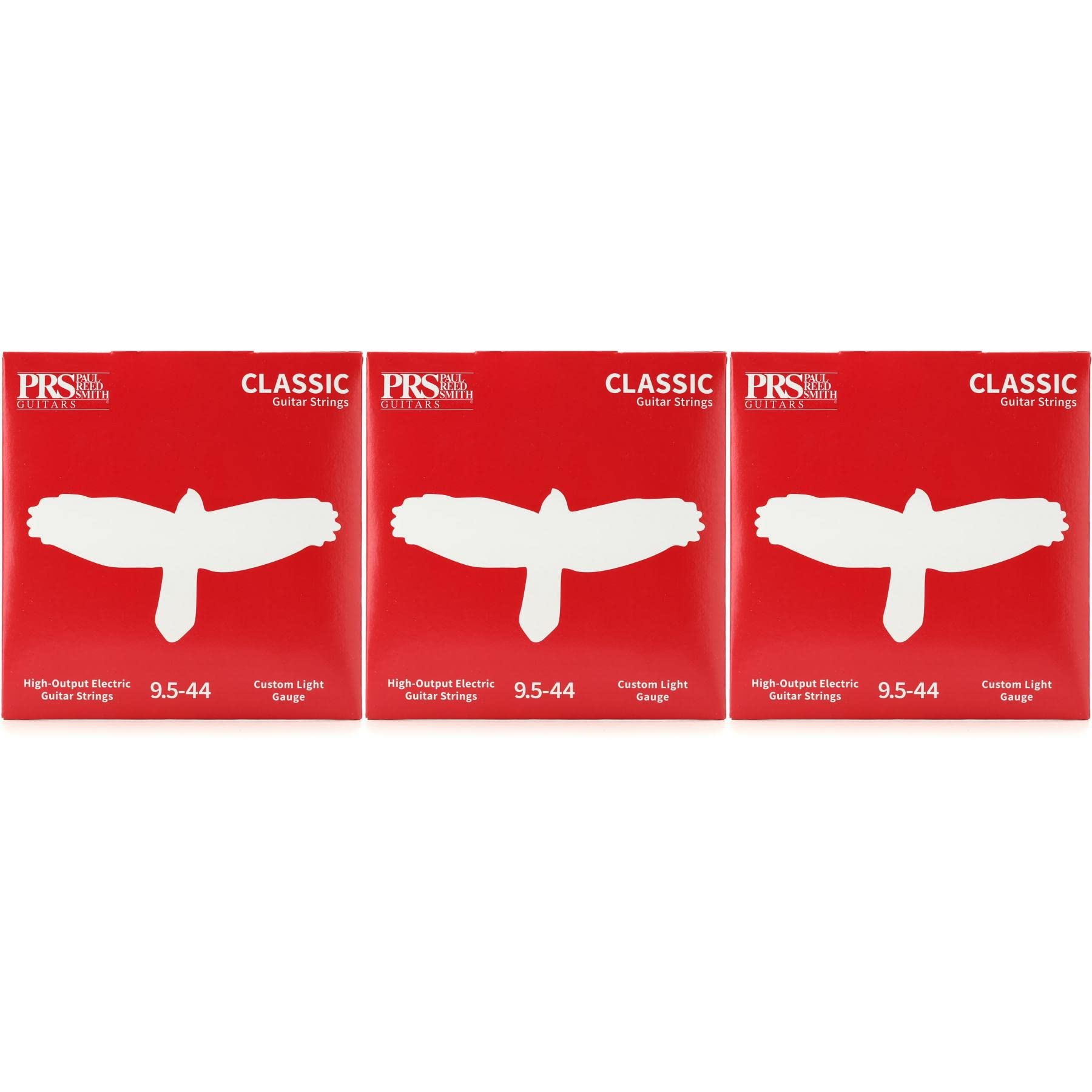 PRS Classic Electric Guitar Strings - .0095-.044 Custom Light 3-pack