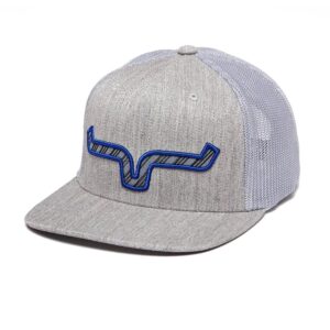 Kimes Ranch Unisex Caps Nite Train Cap 5-Panel Adjustable Mesh Back Snapback Hat/Grey Heather