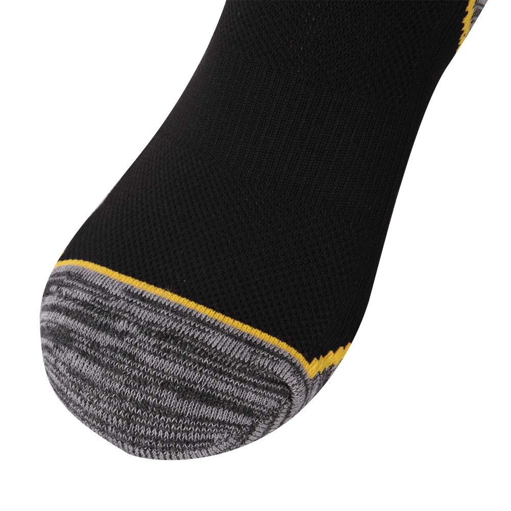 KitNSox Black Basketball Socks, Youth Children Custom Number Crew Socks for Football 1 Pair