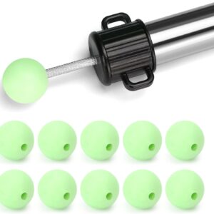 KOMCLUB Tent Poles Lightning Caps A Pack of 10 Tent Building Pole Connector Puncture Proof Ball for Camping Hiking Backpacking Tent to Prevent The Tarp Rope Off The TPR Rubber Caps Outdoor Use