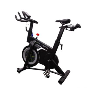 WaveFit B300 Surge Series Indoor Cycle Home Stationary Exercise Bike with 30-Lb Flywheel, Bluetooth Connectivity and Built-in Fitness Metrics Tracking, 275 lb Weight Capacity