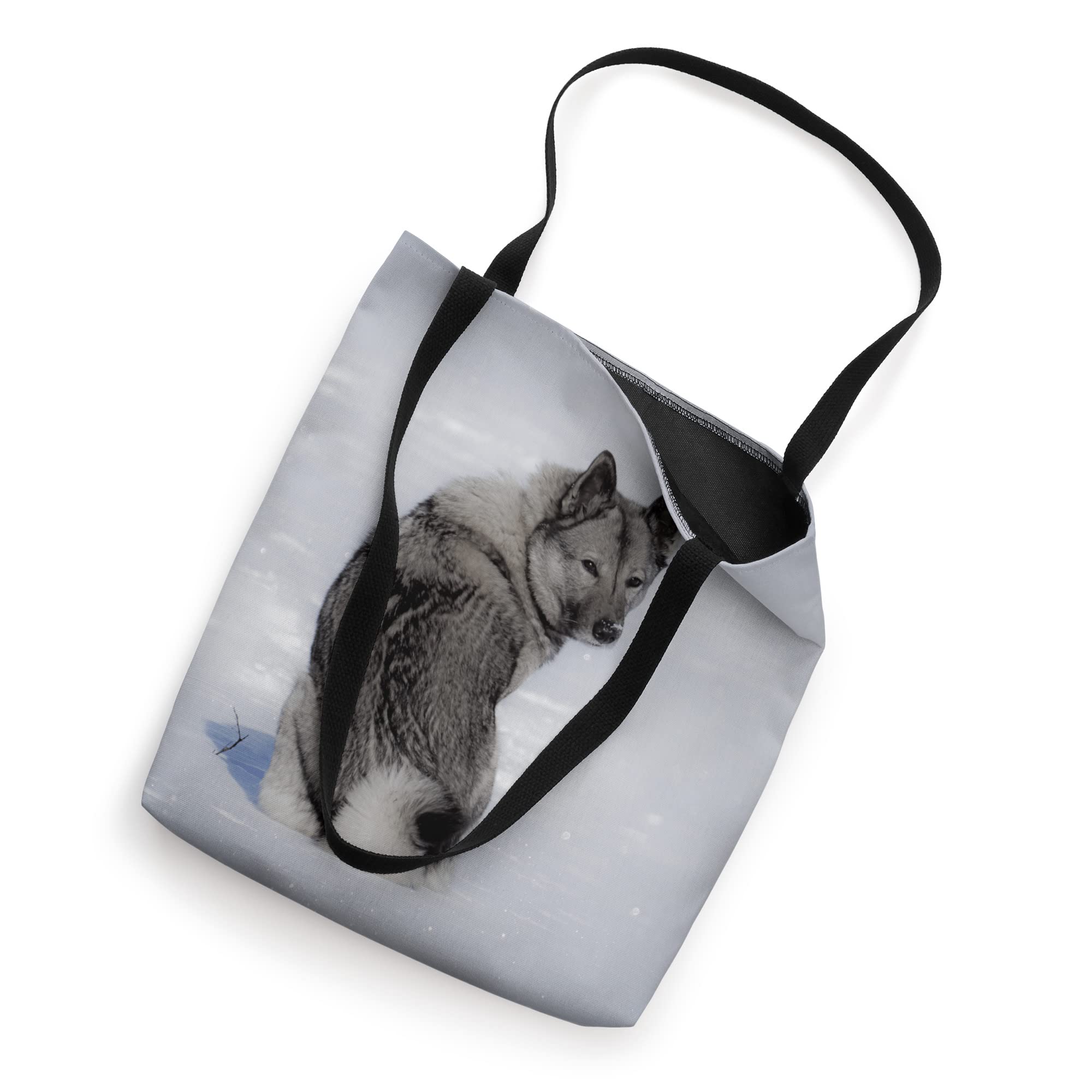 Norwegian Elkhound Grey Dog Lover Tote Bag