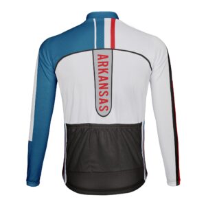 Luisbibe Customize Arkansas Long Sleeve Cycling Jersey for Men (ML100004-1, XL)