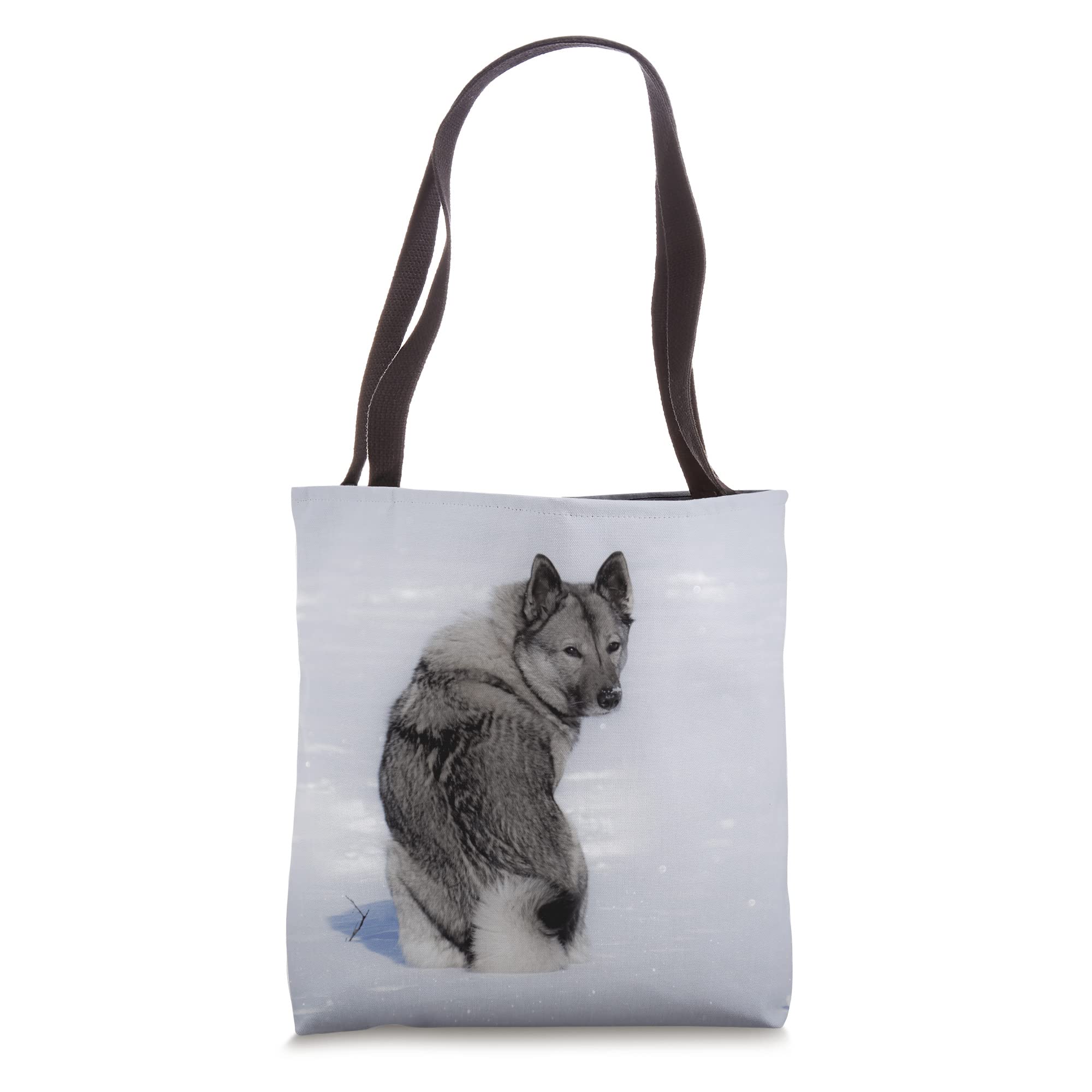 Norwegian Elkhound Grey Dog Lover Tote Bag