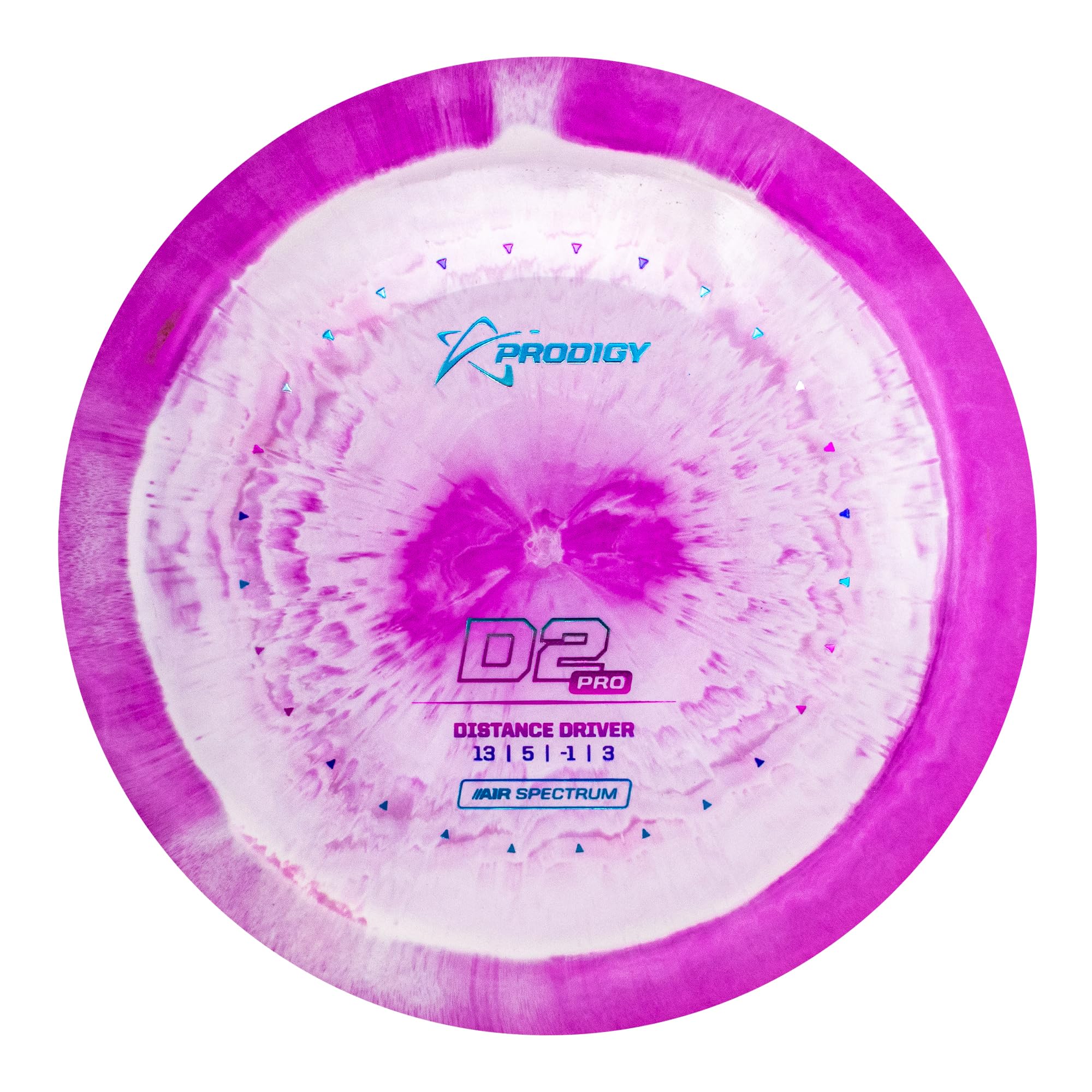 Prodigy Disc AIR Spectrum D2 Pro | Maximum Distance Disc Golf Driver | Overstable in All Conditions | New Swirly Lightweight Plastic | Comparable Flight to Innova Destroyer | Colors May Vary