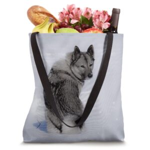 Norwegian Elkhound Grey Dog Lover Tote Bag