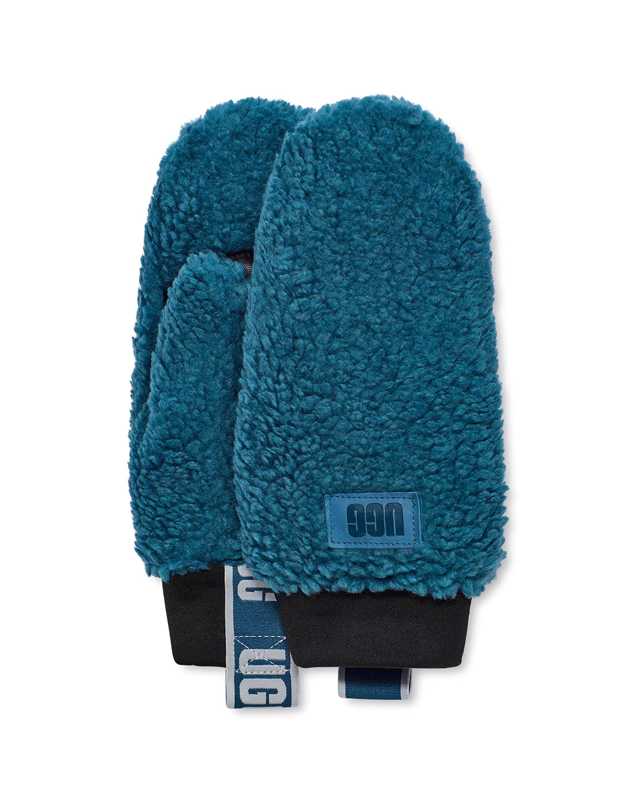 UGG Sherpa Mitten with Logo Blue Sapphire LG-XL