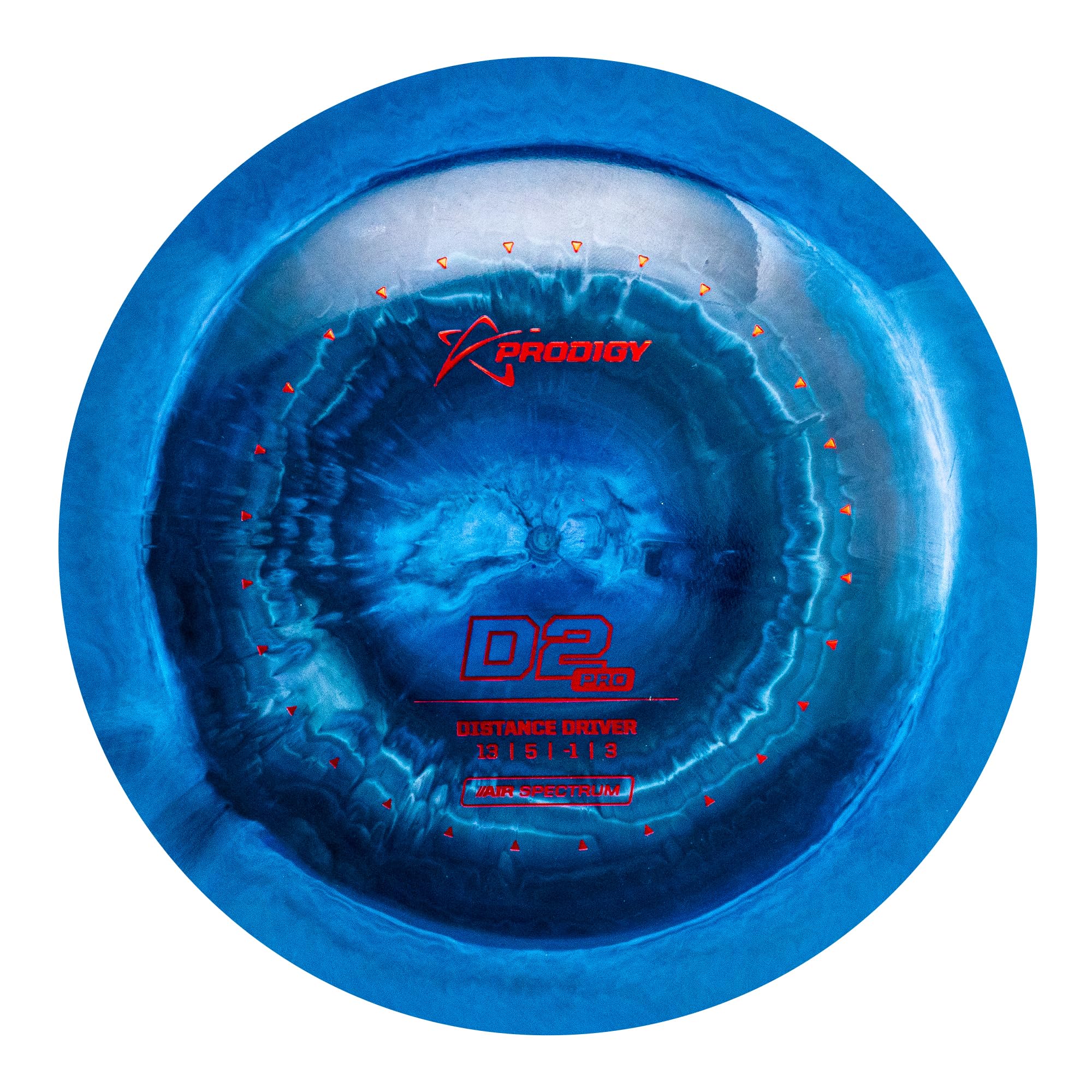 Prodigy Disc AIR Spectrum D2 Pro | Maximum Distance Disc Golf Driver | Overstable in All Conditions | New Swirly Lightweight Plastic | Comparable Flight to Innova Destroyer | Colors May Vary