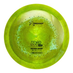 Prodigy Disc AIR Spectrum D2 Pro | Maximum Distance Disc Golf Driver | Overstable in All Conditions | New Swirly Lightweight Plastic | Comparable Flight to Innova Destroyer | Colors May Vary