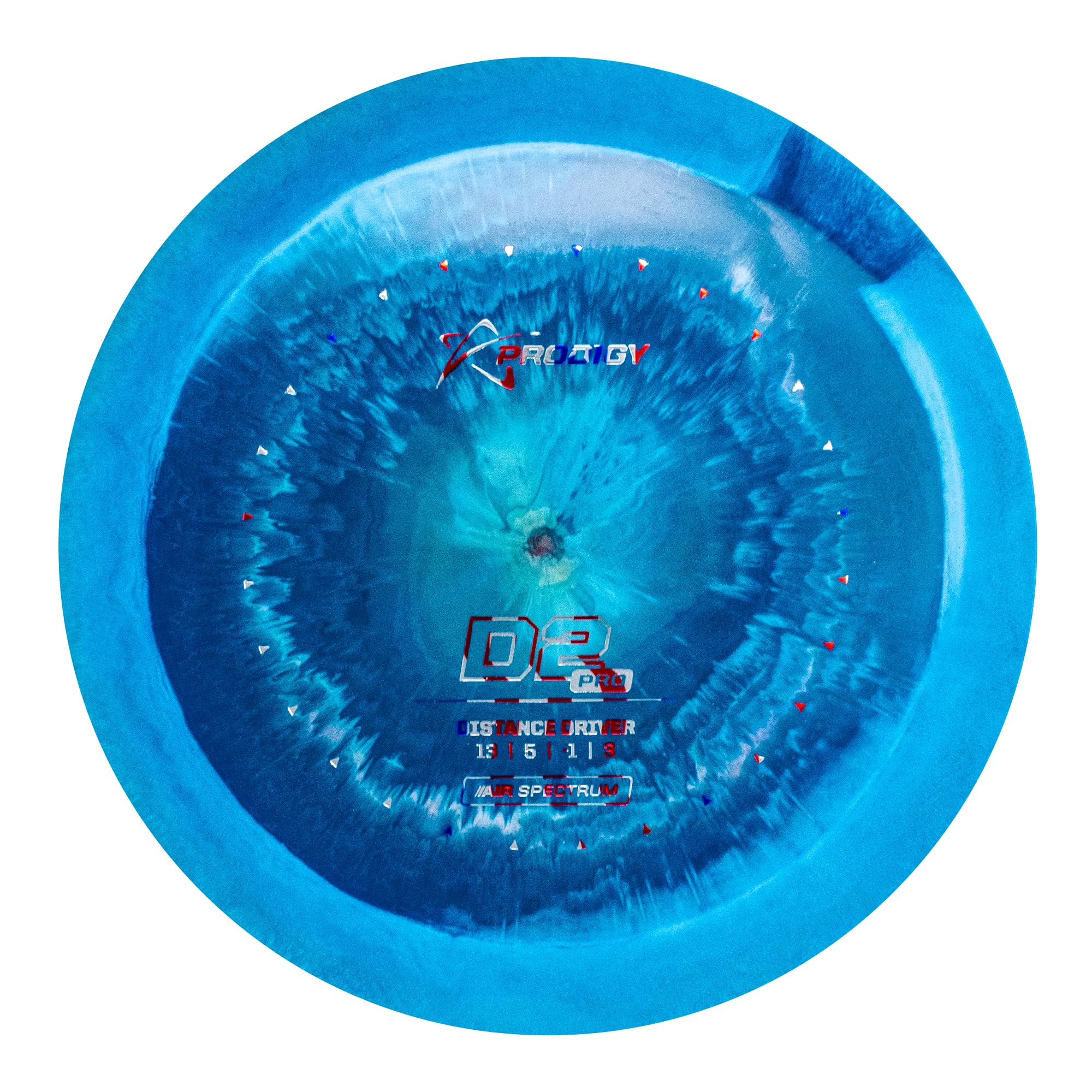 Prodigy Disc AIR Spectrum D2 Pro | Maximum Distance Disc Golf Driver | Overstable in All Conditions | New Swirly Lightweight Plastic | Comparable Flight to Innova Destroyer | Colors May Vary