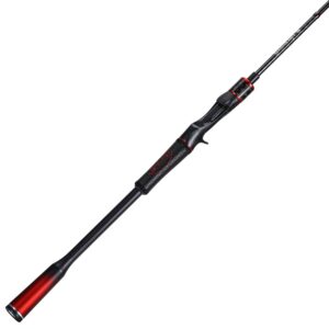 sougayilang fishing rods, spinning rods and casting fishing rods, with full carbon fiber handle, 24t carbon fiber 2pcs fishing pole for long casting bass, trout, panfish（cast-7'）