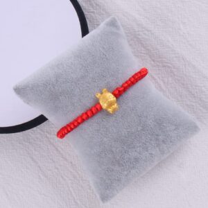 Fuqimanman2020 2023 Year of The Rabbit Red String Handwoven Adjustable Charm Bracelet Chinese Zodiac Bunny Animal Braided Good Prospects Blessing Lucky New Year Jewelry for Women Men-4pcs/Set