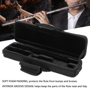 Watris Veiyi Flute Case, Waterproof Flute Case with Adjustable Shoulder Strap, Lightweight Oxford Cloth Flute Case Carrying Bag for 16 Holes Flute C Foot