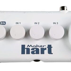 Maker hart Just Combo V 5 Channel Bluetooth Audio Mixer/4 Stereo+Mic IN/Bluetooth IN&OUT/USB Audio OUT/RCA OUT