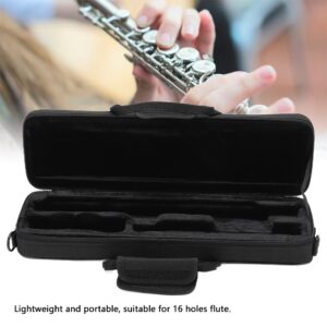 Watris Veiyi Flute Case, Waterproof Flute Case with Adjustable Shoulder Strap, Lightweight Oxford Cloth Flute Case Carrying Bag for 16 Holes Flute C Foot