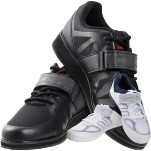 Nordic Lifting Shoes Megin Size 8.5 - Black Bundle with Shoes Venja Size 9 - White