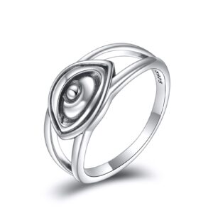 tiger rider silver evil eye ring sterling silver evil eye jewelry gifts for women 8