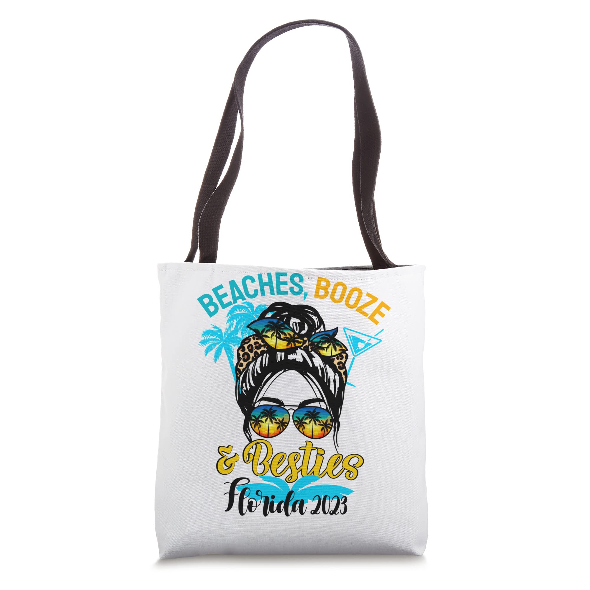 Girls Trip 2023 Florida Friends Beaches Booze And Besties Tote Bag