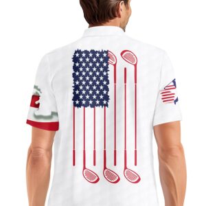 PAGYMO Golf Shirts for Men Crazy Funny Print Hawaiian Mens Polo Shirt Patriotic Flag Shirt, X-Large, Aop-polo-06368