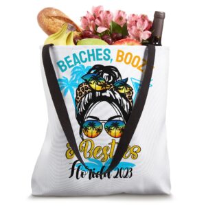 Girls Trip 2023 Florida Friends Beaches Booze And Besties Tote Bag