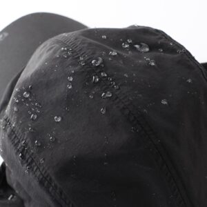 Home Prefer Waterproof Mens Winter Hats with Brim Fleece Lined Earflaps Hat Full Cover Trapper Hat Black