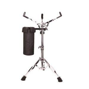 Snare Drum Stand, Concert Snare Drum Stands, Adjustable Snare Stand Tripod Double Braced Extended with Drum Stick Holder Fit 10''-14'' Dia Drums Pad, Height Range 18-25.6 Inches