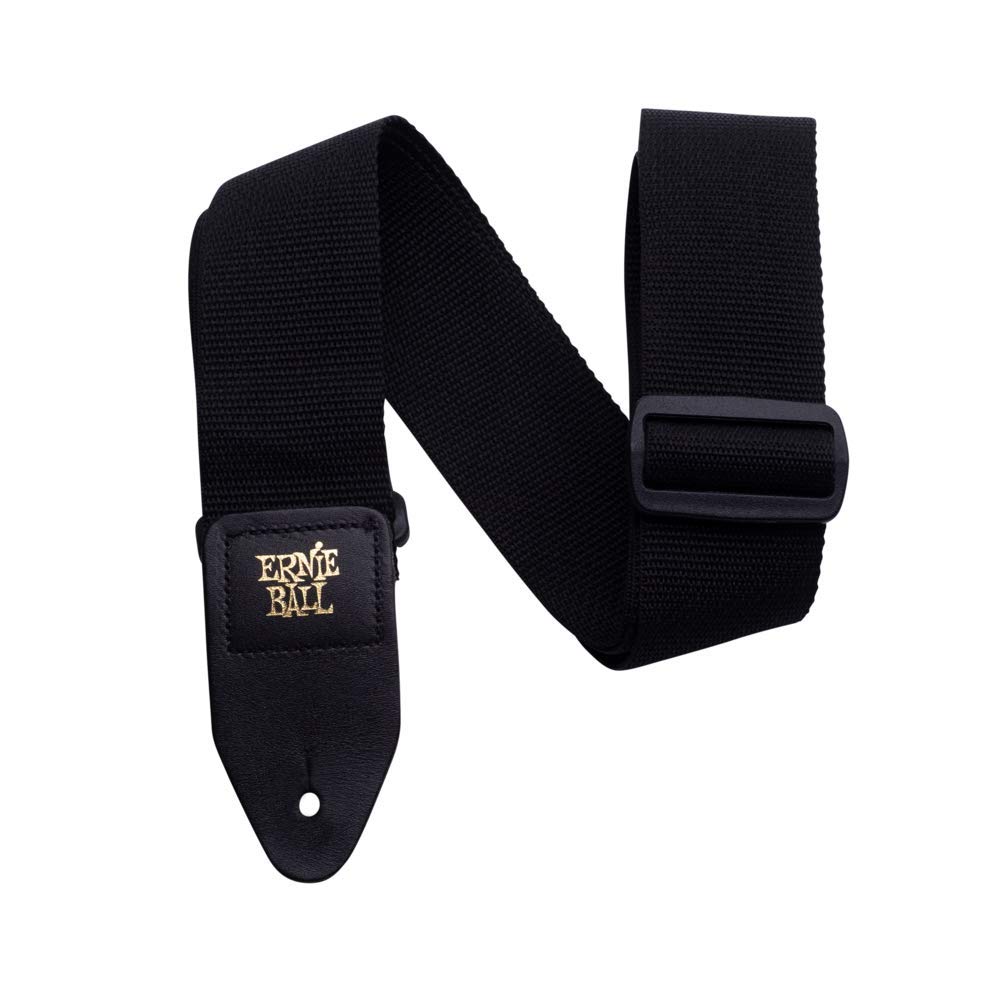 Fender Infinity Locks - Black & Ernie Ball Polypro Guitar Strap, Black (P04037)