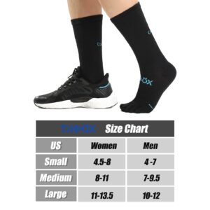 TikMox Calf Toe Socks, Five Finger Crew Running Socks for Men and Women, Cool-Max Moisture Control, Arch Support, High Elasticity & Comfort