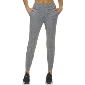 tommy hilfiger sport womens sport jogger,pearl grey combo,medium