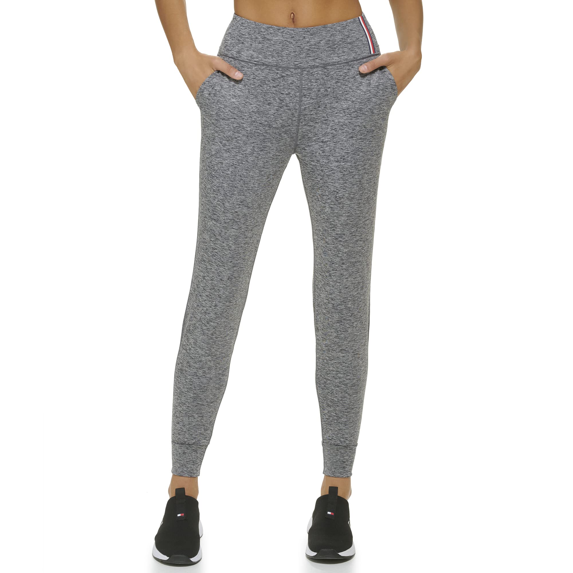 Tommy Hilfiger Sport Womens Sport Jogger,Pearl Grey Combo,Medium