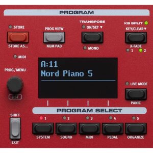 Nord Piano 5 73-Key Digital Piano Bundle with Two-Tier Adjustable Stand and Flip-Top Adjustable Bench (4 Items)