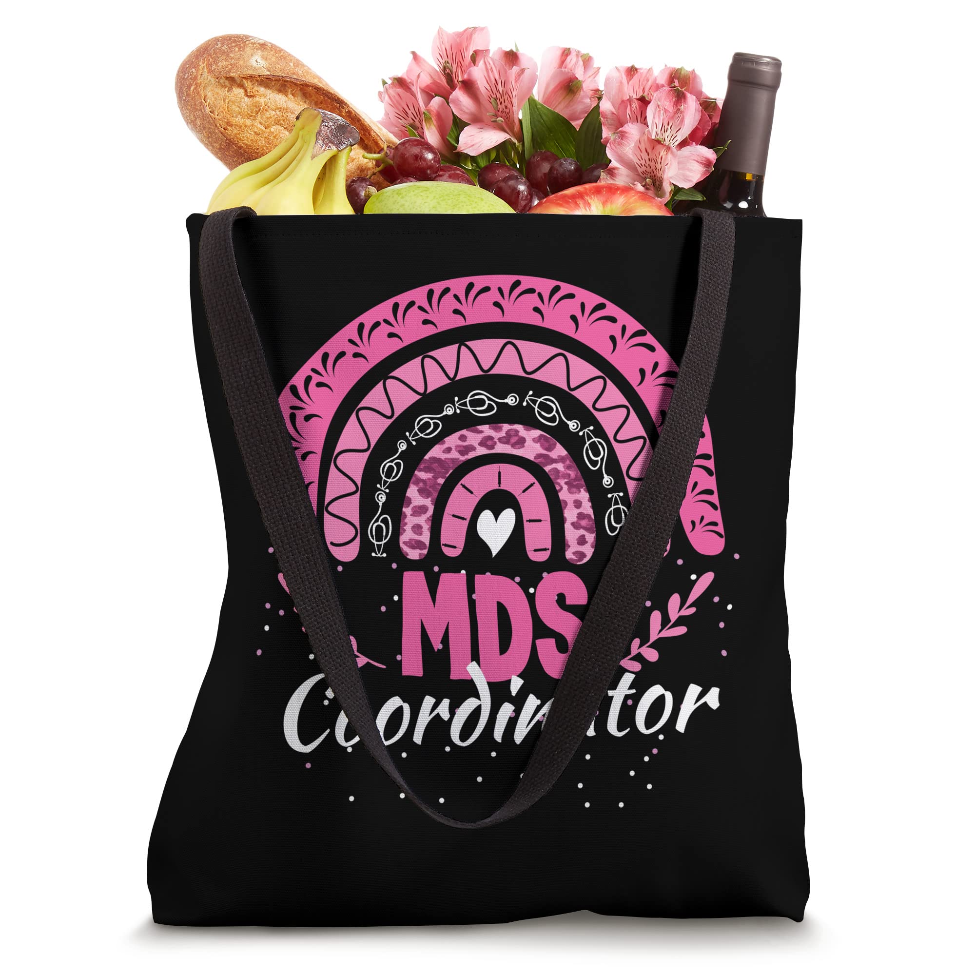 MDS Nurse Coordinator RN Medical Nursing Rainbow Leopard Tote Bag