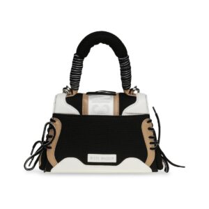 Steve Madden Diego Top Handle Crossbody, Black/Tan